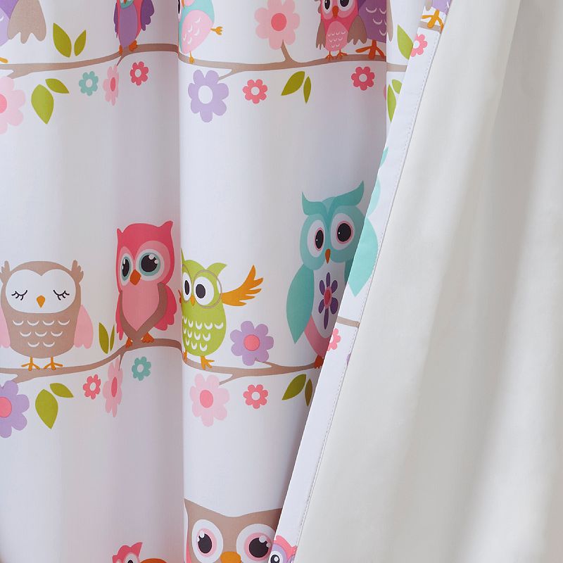 Mi Zone Kids Nocturnal Nellie Owl Total Blackout Thermal Insulated Grommet 1 Window Curtain Panel