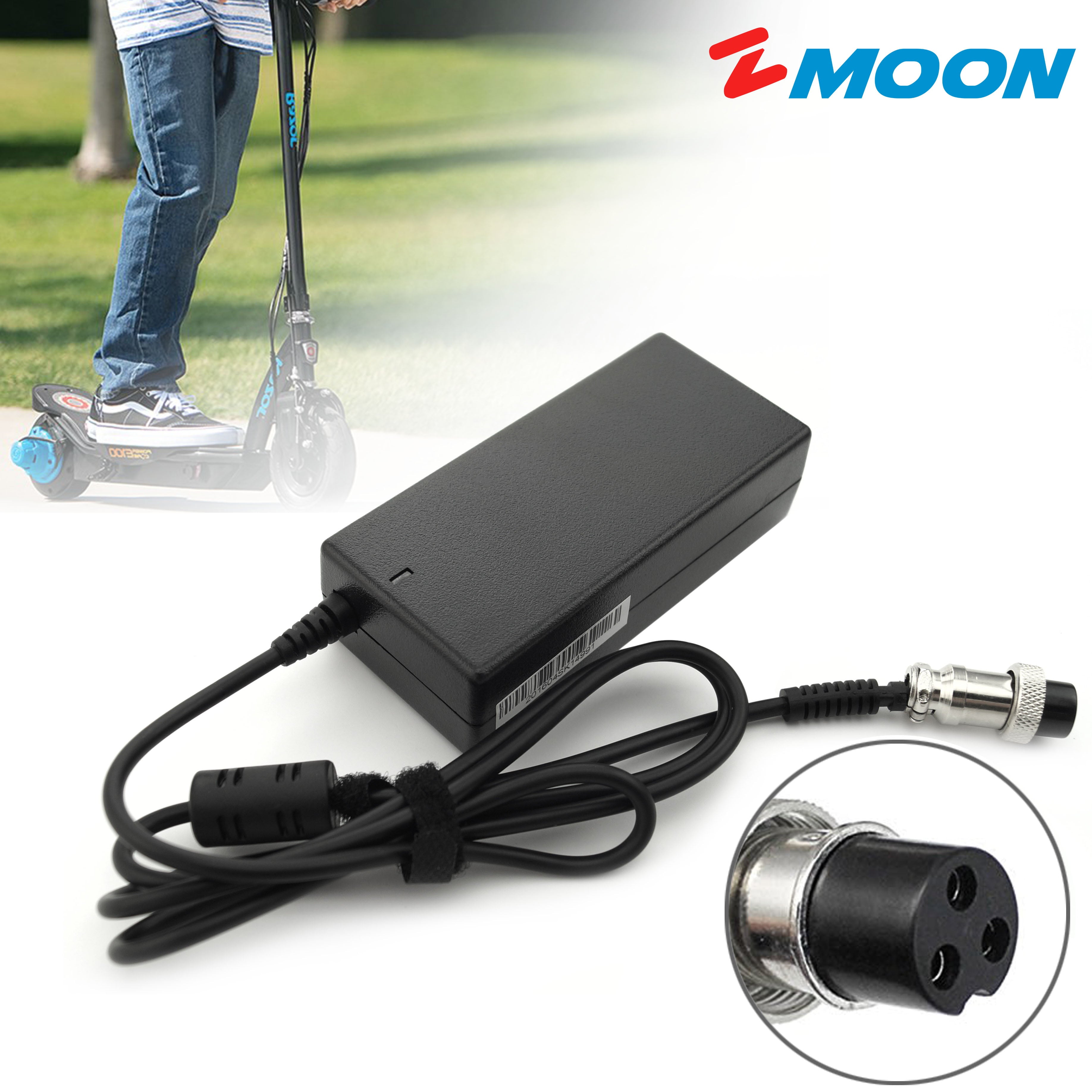 36W 24V 1.5A Electric Scooter Battery Charger for Razor E100 E200 E300 MX350 E125 E150 E175 Pocket Mod Sports Mod Dirt Quad AC Adapter