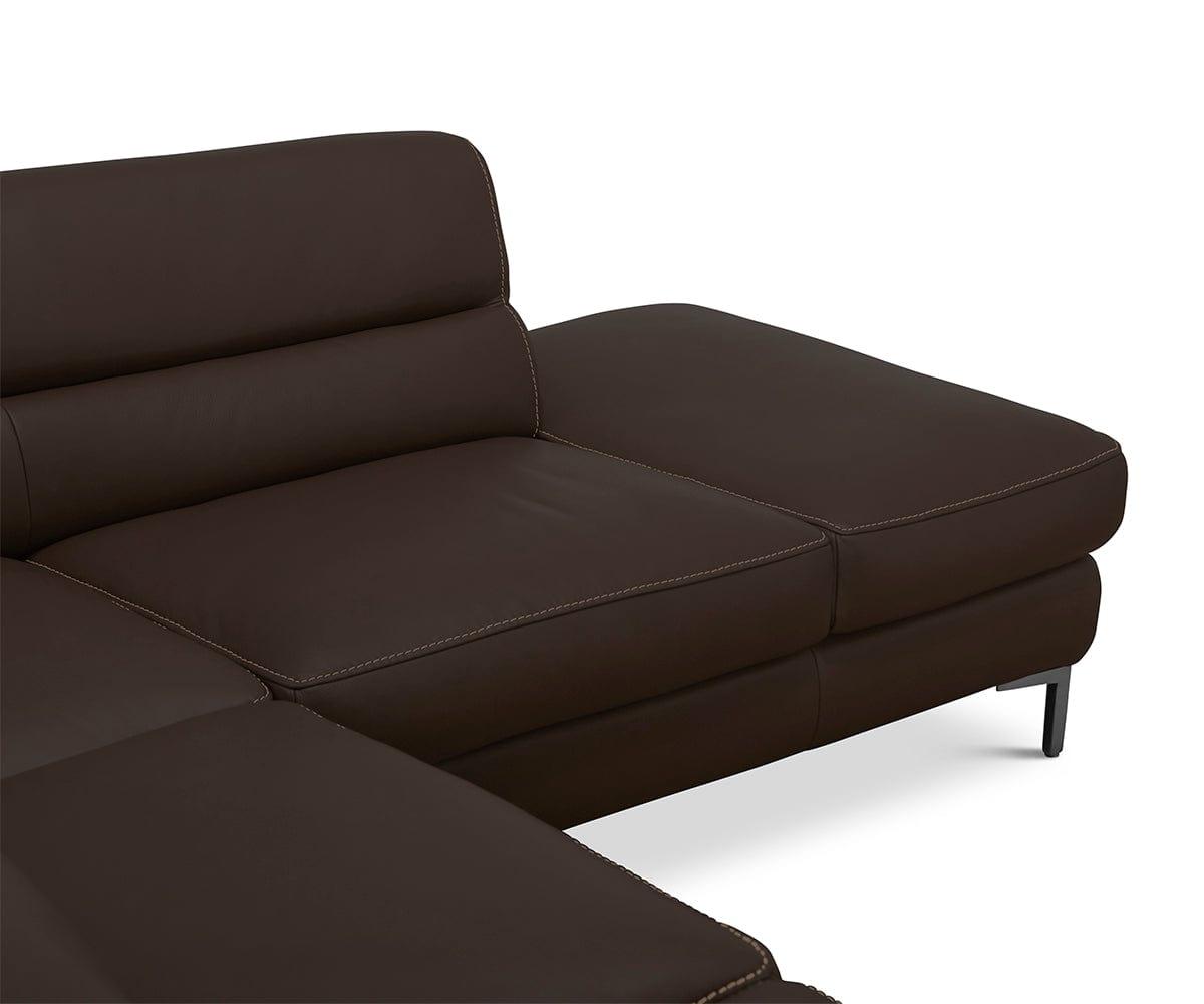 Campsis Leather Right Sectional