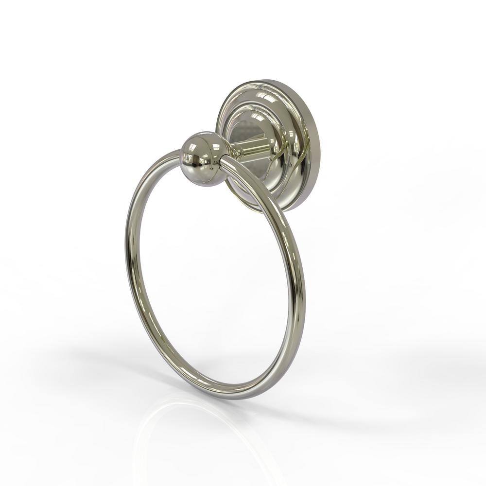 Allied Brass Prestige Monte Carlo Towel Ring in Polished Nickel PMC-16-PNI