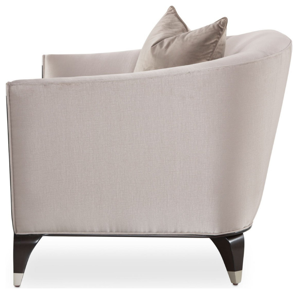 Aico Amini Paris Chic Matching Chair in Espresso   Transitional   Armchairs And Accent Chairs   by AMOC  Houzz