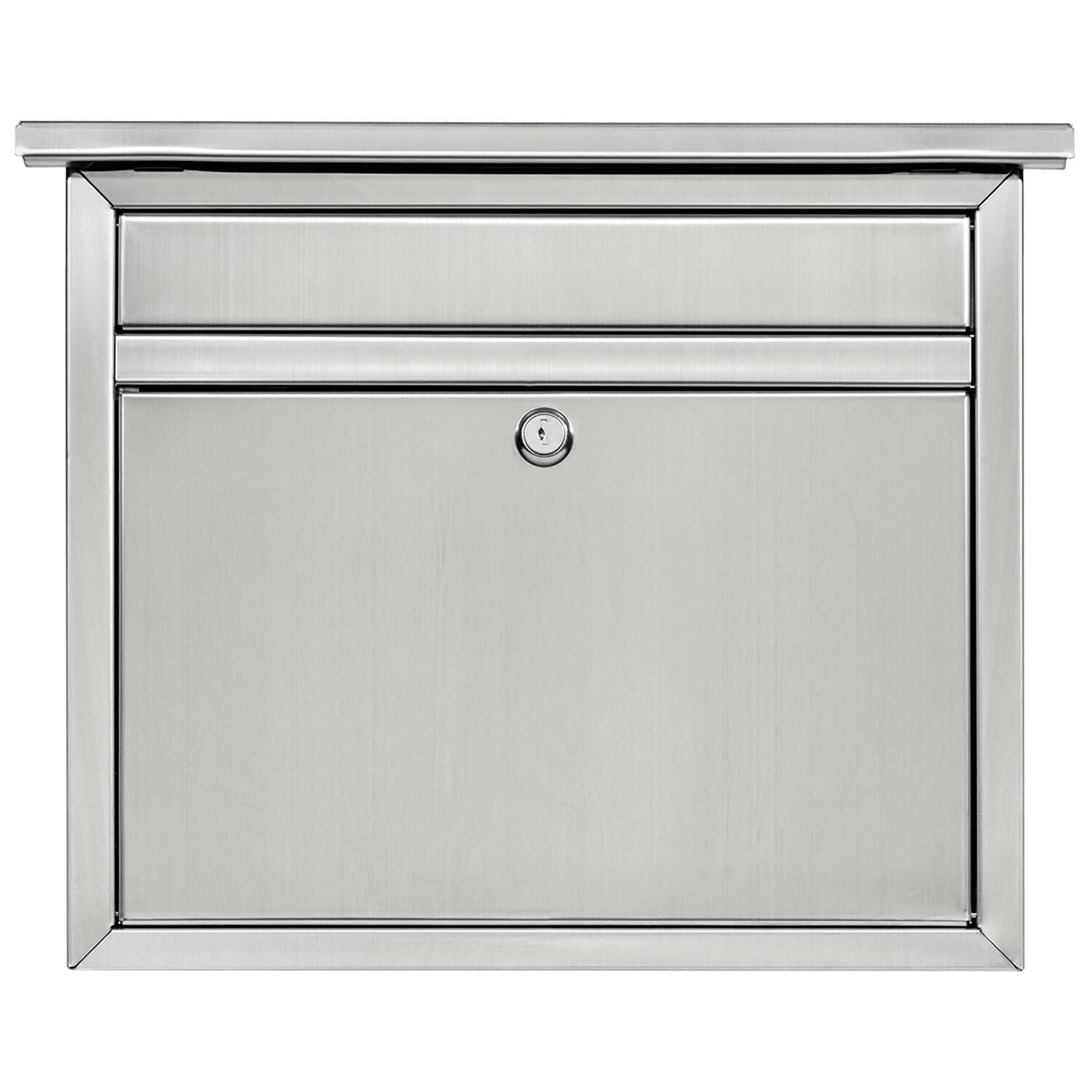 Architectural Mailboxes Maya Classic Stainless Steel Wall Mount Silver Mailbox