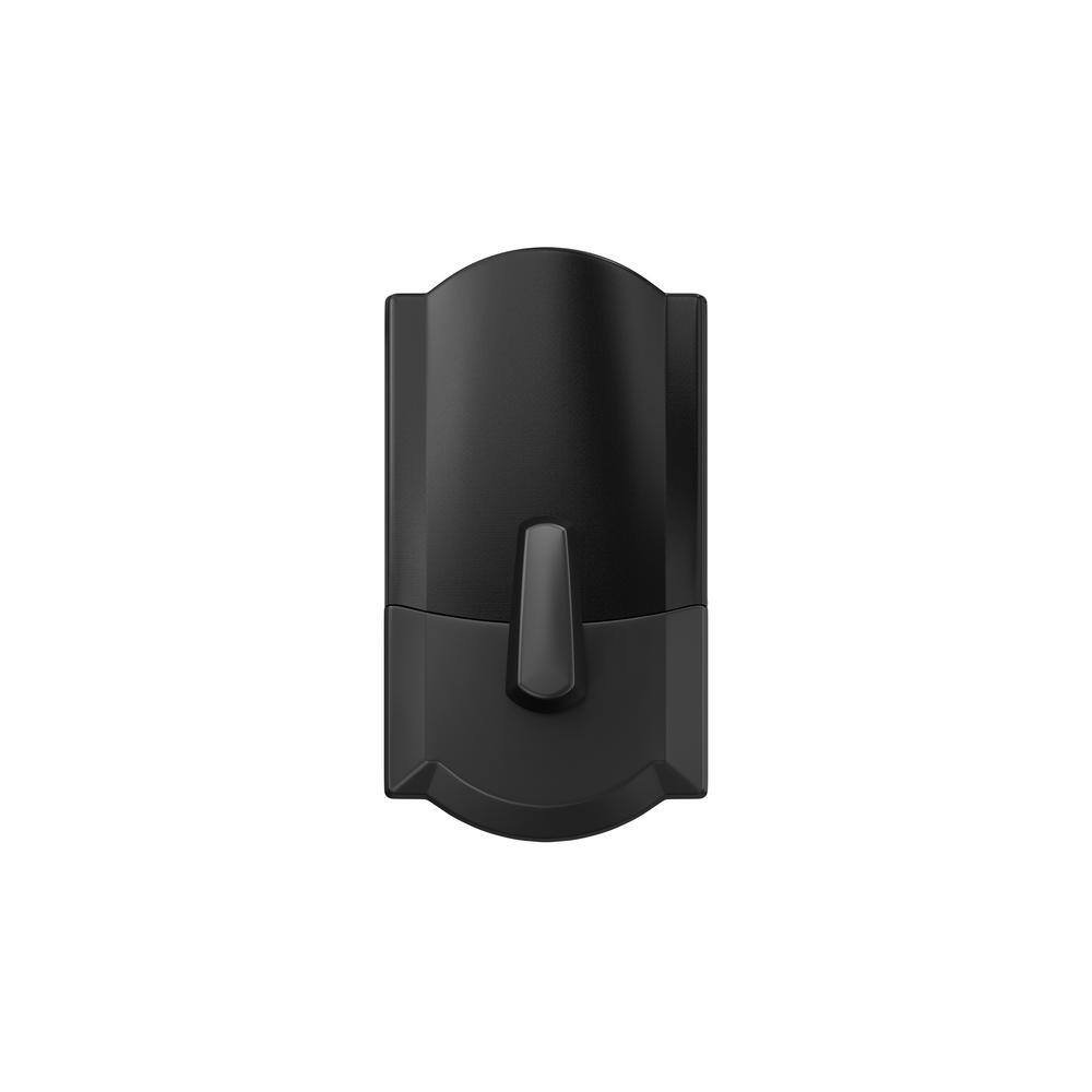 Schlage Camelot Matte Black Electronic Encode Smart WiFi Deadbolt with Alarm BE489WB CAM 622