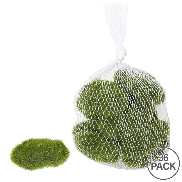 Vickerman Artificial Moss Covered Rocks There Are 36 Rocks Per Bag