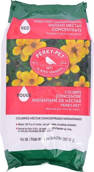 Perky-Pet Instant Nectar Concentrate Red Hummingbird Food， 2-lb bag