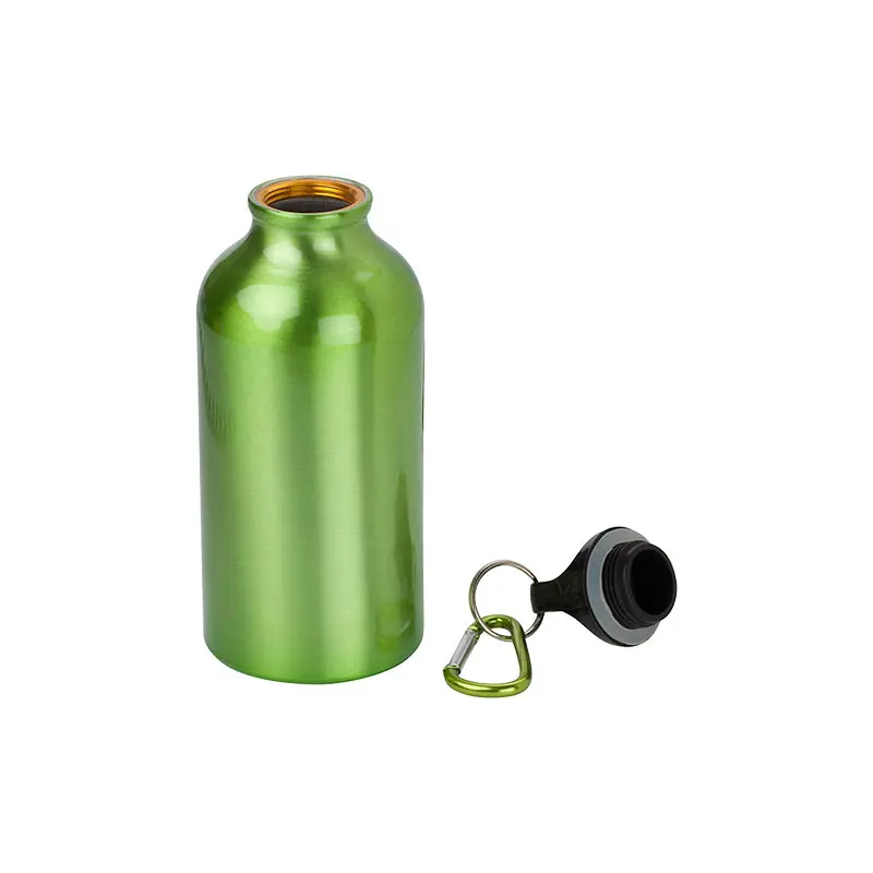 Lightweight 400ML Aluminum Bike Water Bottle with Twist  Lid Buckle for Camping