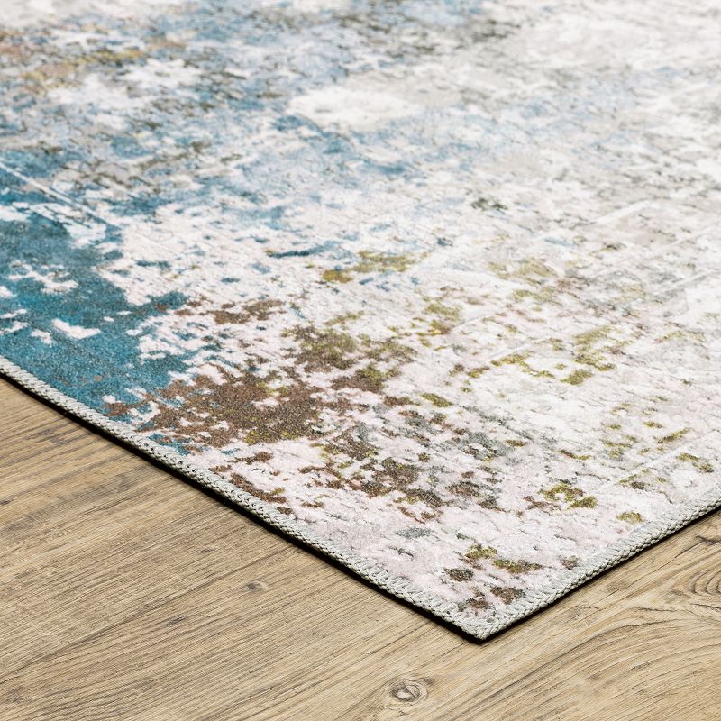 StyleHaven Marissa Washable Faded Ornate Area Rug