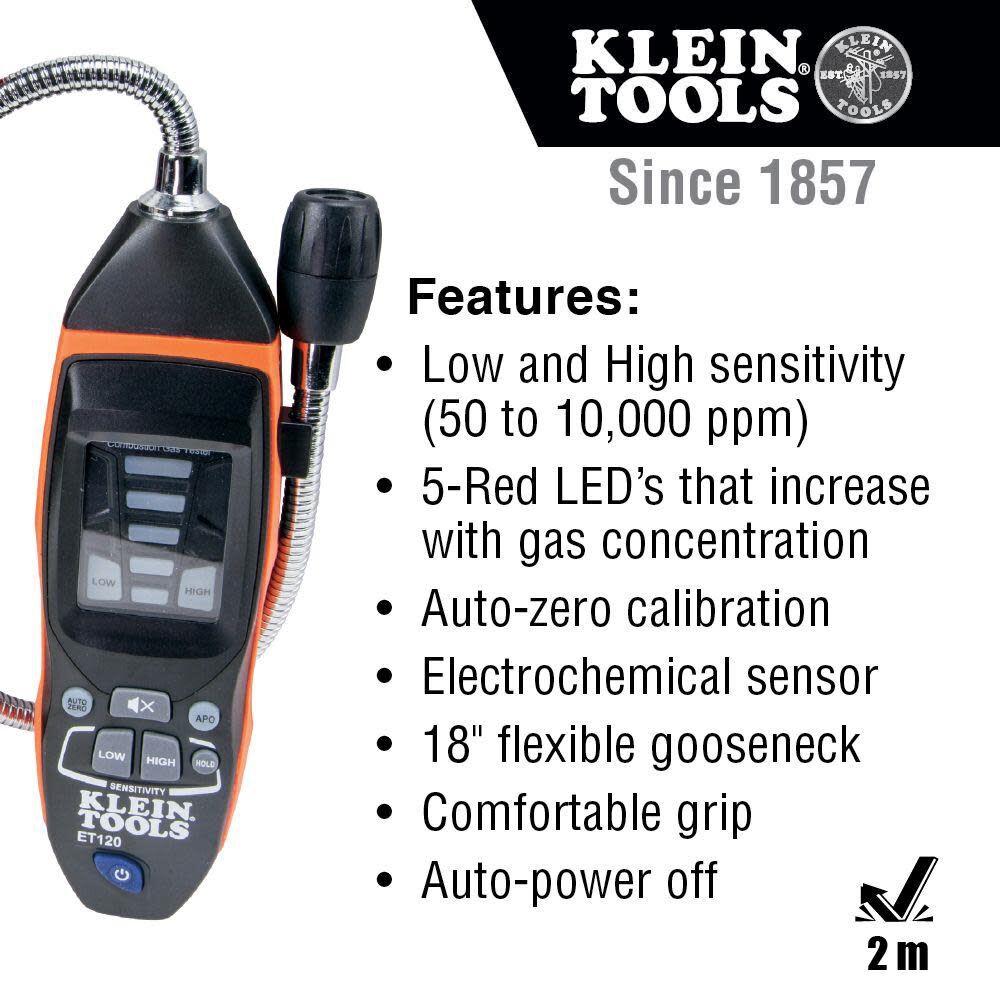 Klein Tools Combustible Gas Leak Detector ET120 from Klein Tools