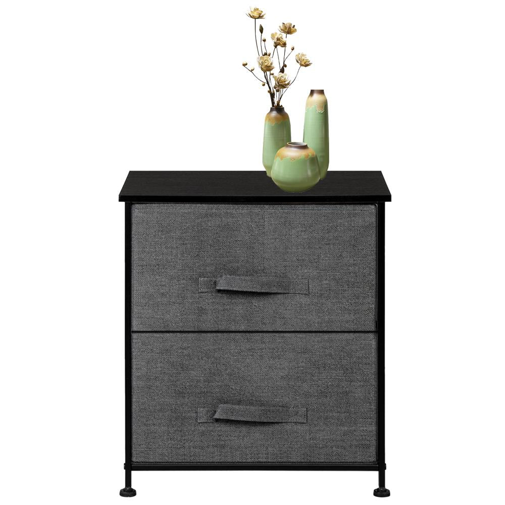 Winado Vertical Dresser Storage Tower with 2 Drawers Large Capacity Fabric Nightstand Drawer