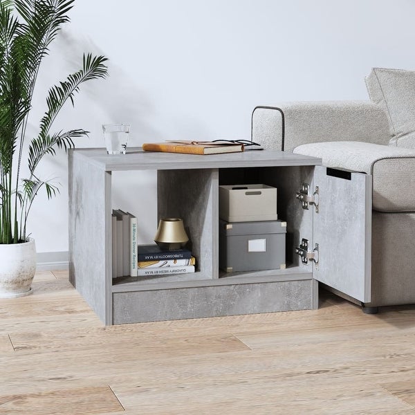 Coffee Table Concrete Gray 19.7