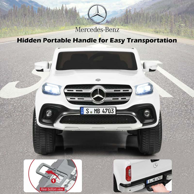 Licensed Mercedes Benz X Class Kids Ride-on Car 12V Battery Powered Vehicle Riding Toy Car with Trunk