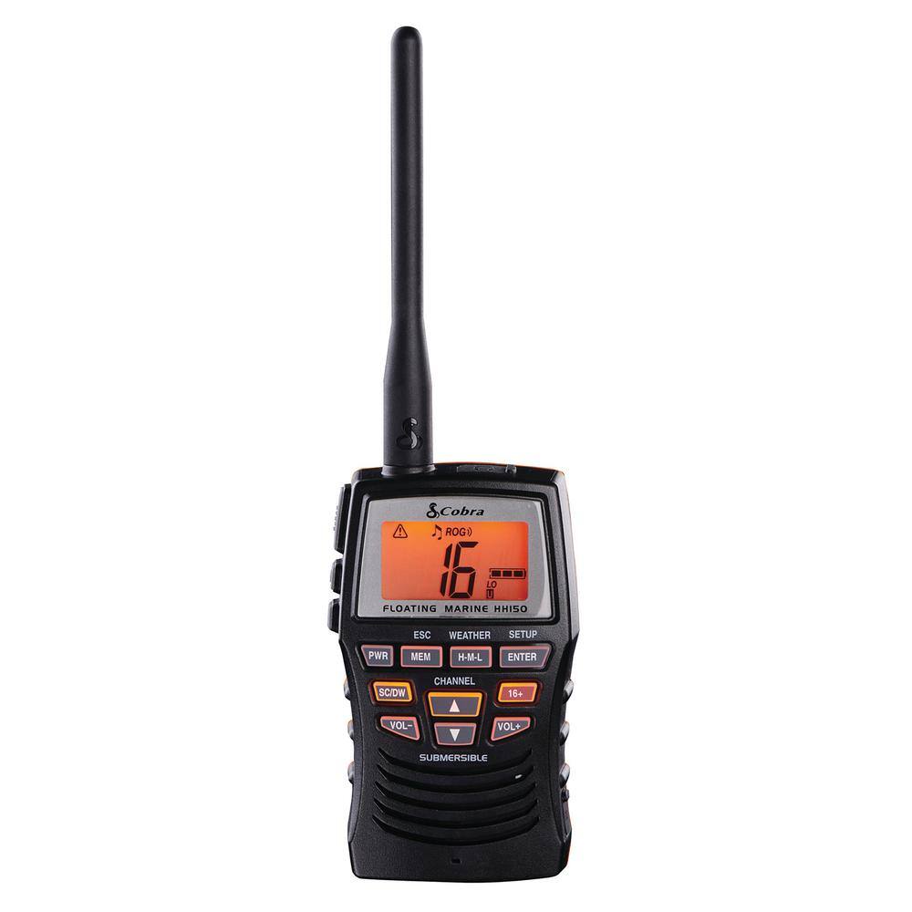 3-Watt Floating VHF Handheld Marine Radio MR HH150 FLT