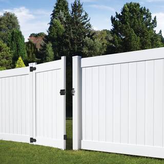 Veranda Linden 4 ft. W x 6 ft. H White Un-Assembled Vinyl Fence Gate 73025429