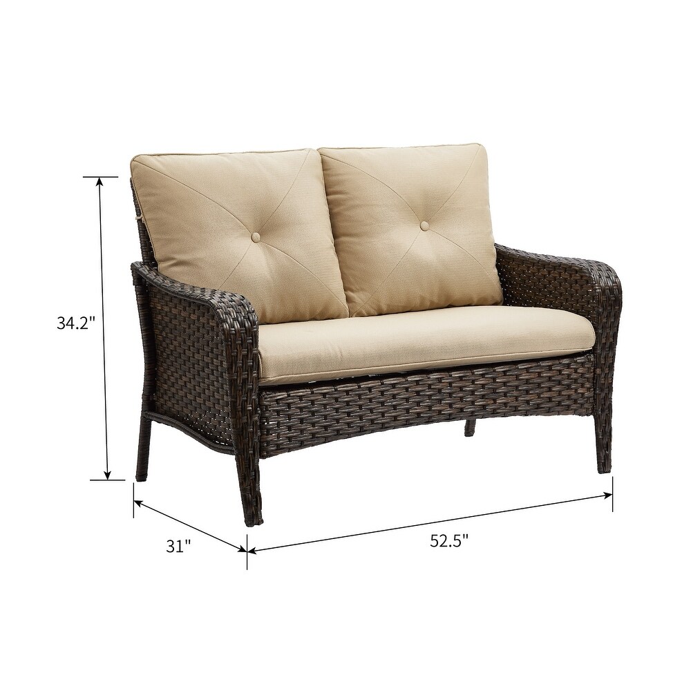 Patio Sofa Outdoor Loveseat Sofa 2 Seater