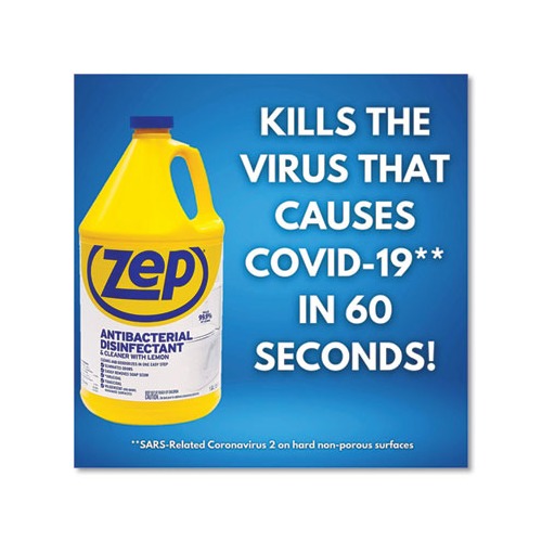 Zep Commercial Antibacterial Disinfectant  ZPEZUBAC128CT