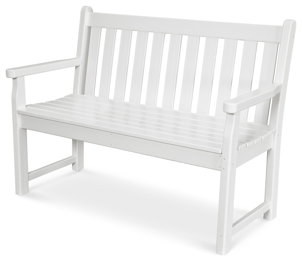 Polywood Traditional Garden 48 quotBench   Beach Style   Outdoor Benches   by POLYWOOD  Houzz