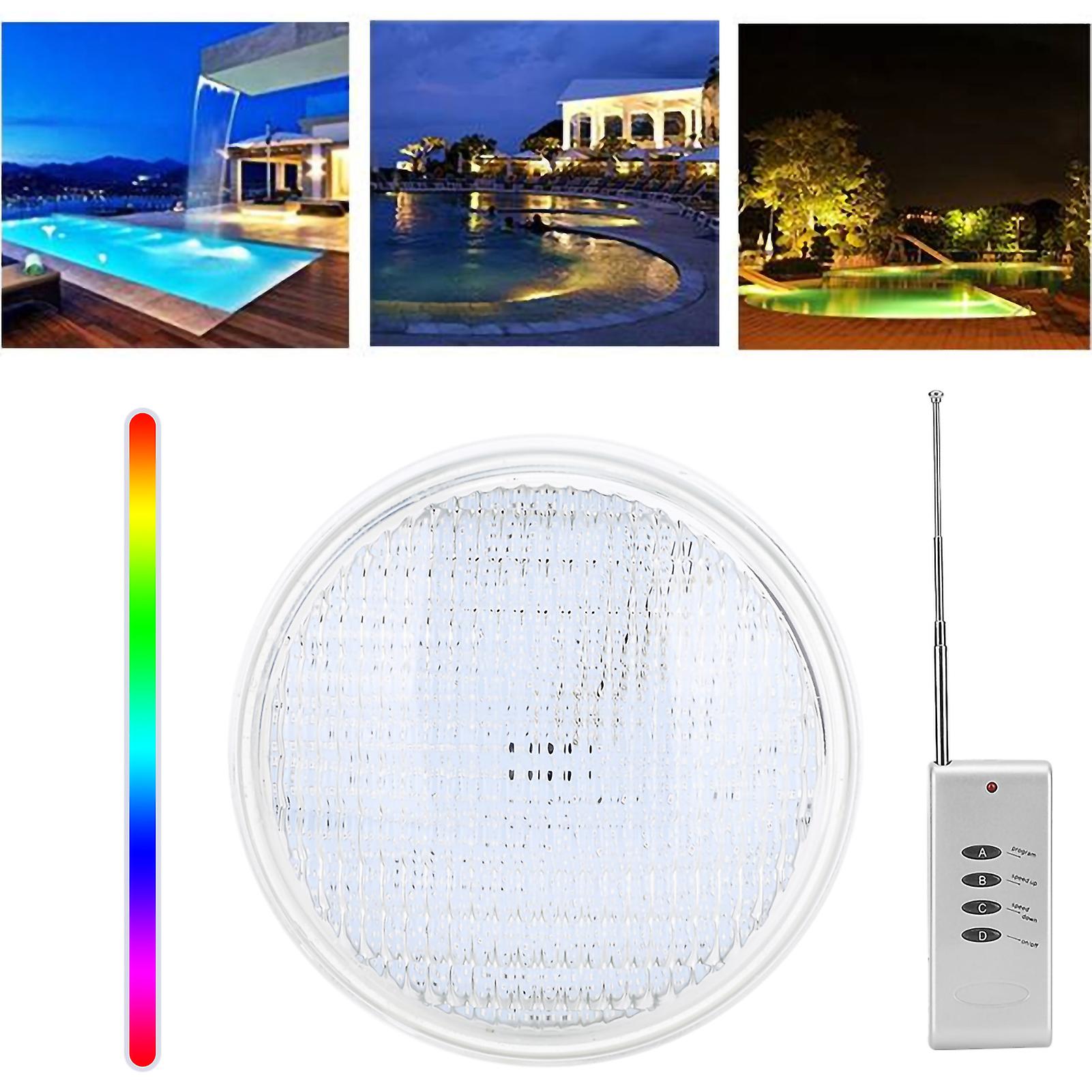 AC12V 360LED Waterproof Pool Light Multicolor RGB Underwater Lamp with Remote Control