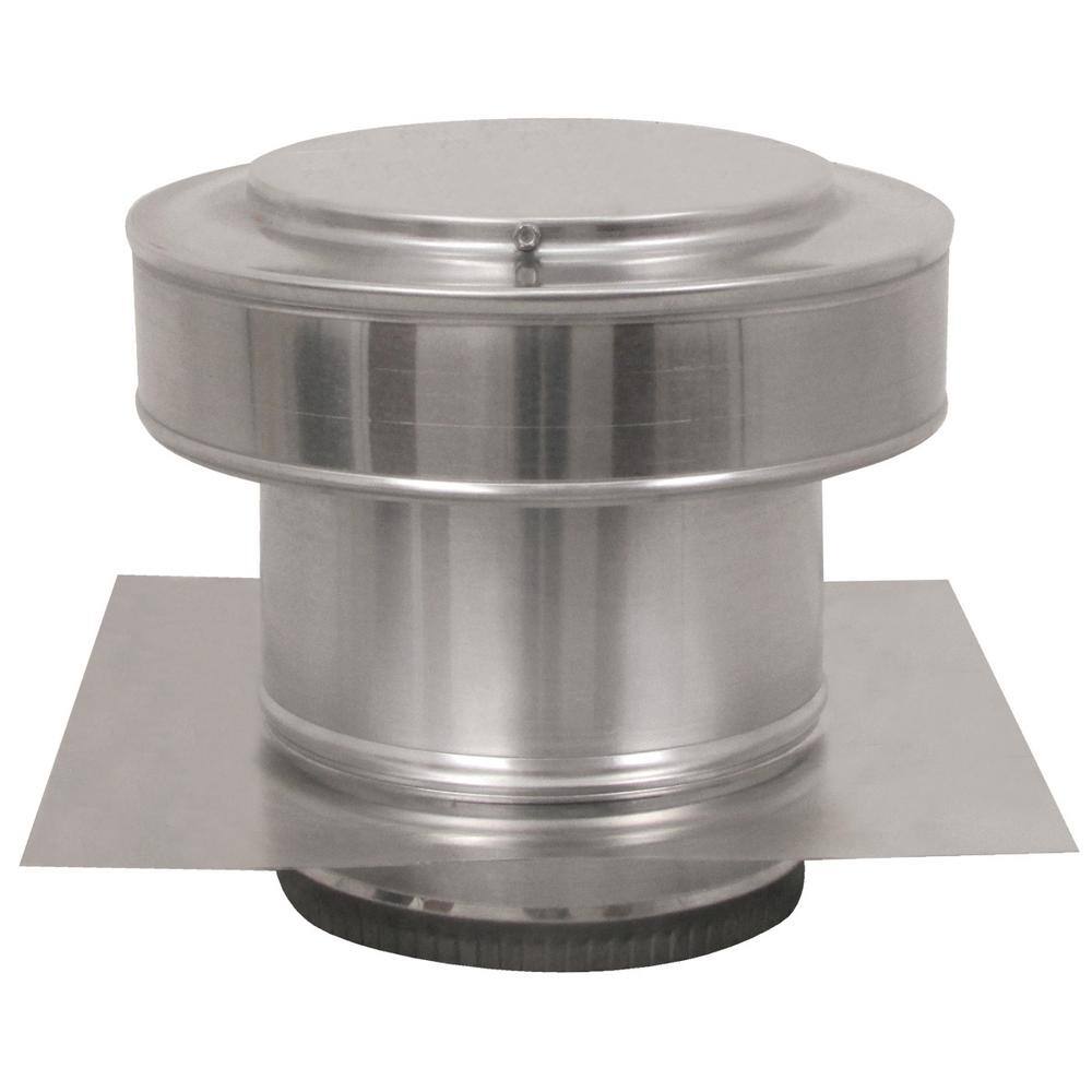 Active Ventilation 7 in. Dia Aluminium Round Back Roof Jack with 4 in. Collar and 2 in. Tail Pipe RBV-7-C4-TP