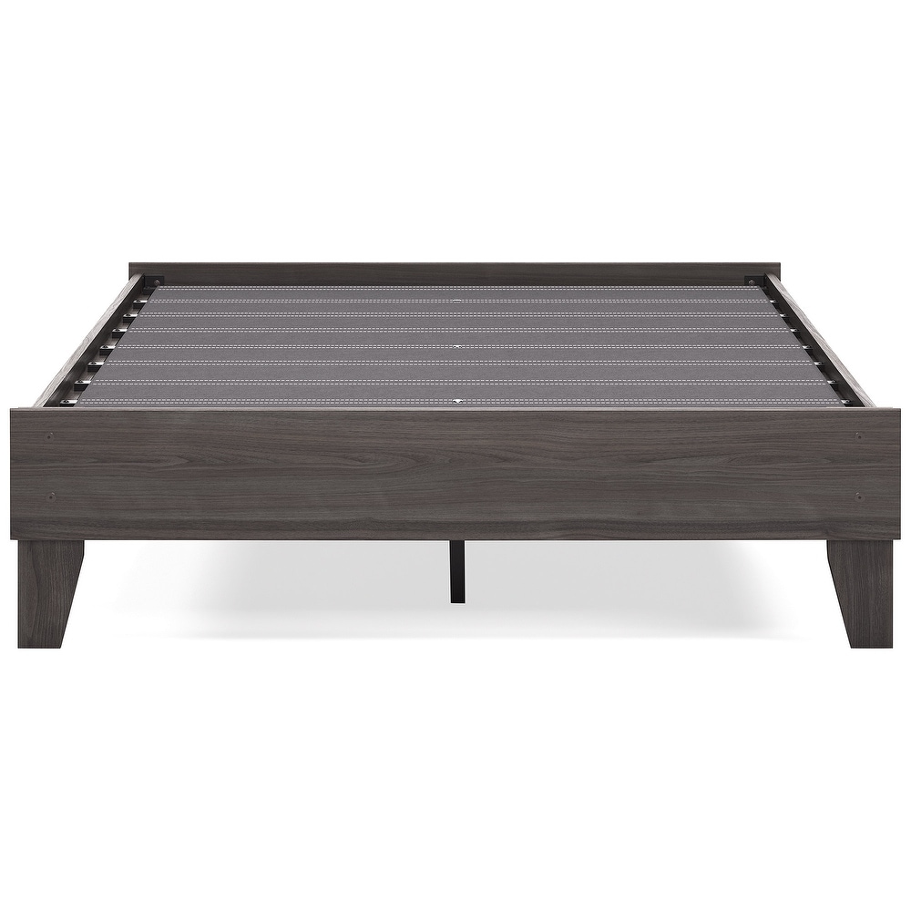 Signature Design by Ashley Brymont Dark Gray Platform Bed