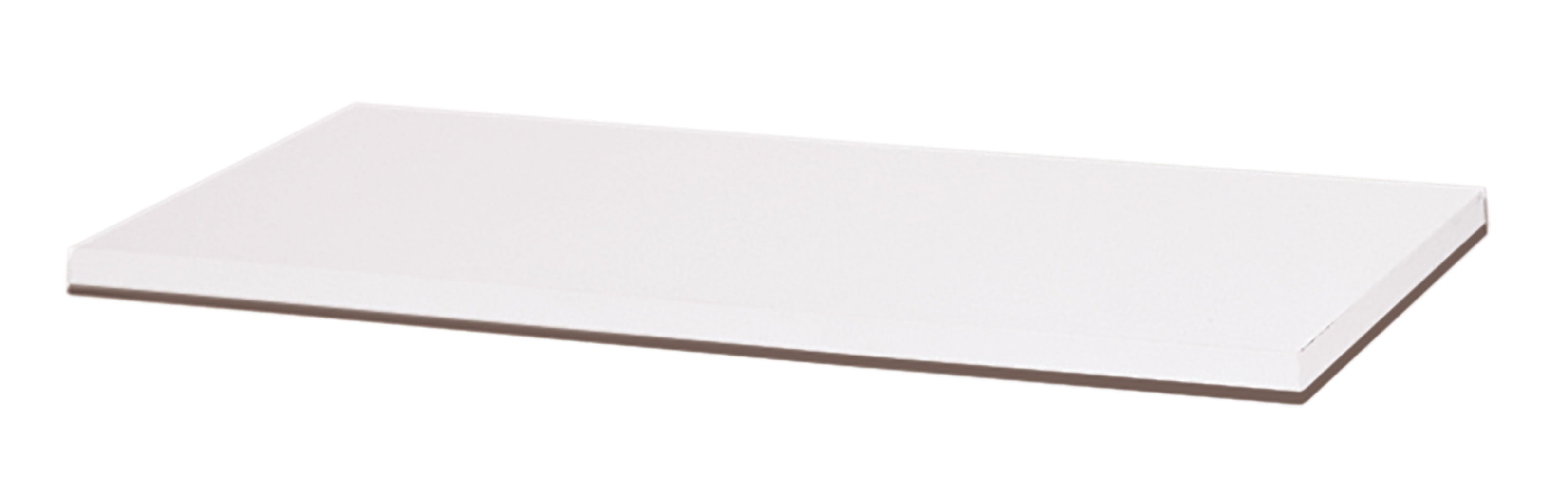 Laminated White Melamine Shelf - 36”L x 12”W