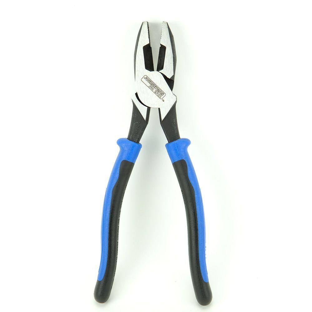 Klein Tools 9 in. Journeyman High Leverage Side Cutting Pliers for Heavy Duty Cutting J2000-9NE