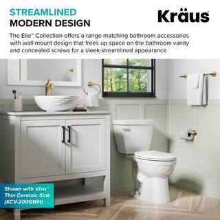 KRAUS Elie Bathroom Robe and Towel Hook in Brushed Gold KEA-18801BG