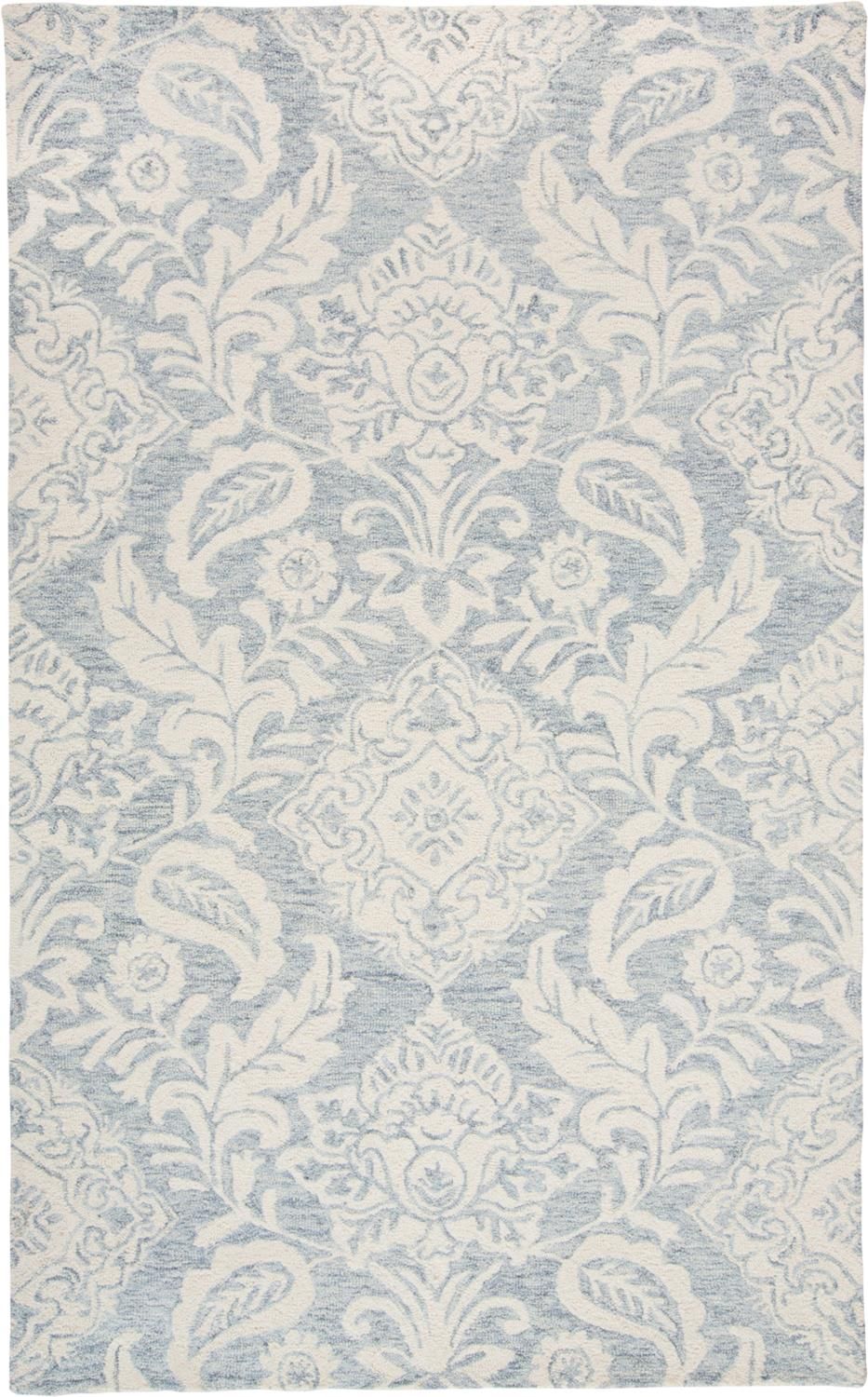 Natal Hand Tufted Blue and Ivory Rug by BD Fine