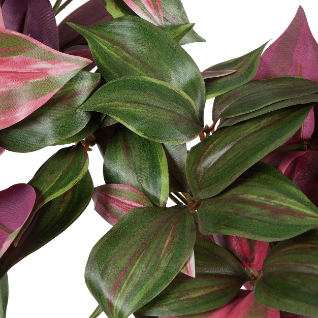 Vickerman Artificial Green And Red Wandering Jew Hanging Bush