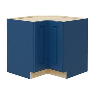 Home Decorators Collection 18 in. W x 34.5 in. H x 21 in. D Grayson Mythic Blue Plywood Shaker Stock Assembled Drawer Base Kitchen Cabinet Sft Cls EZR36SSL-GMB