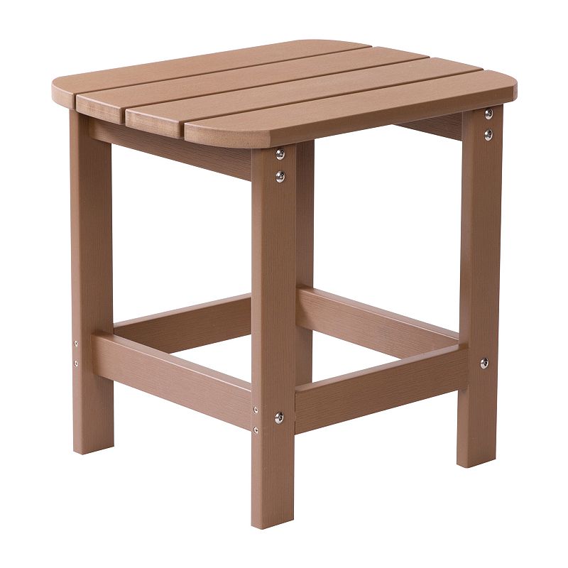 Flash Furniture Charlestown All-Weather Adirondack Side Table