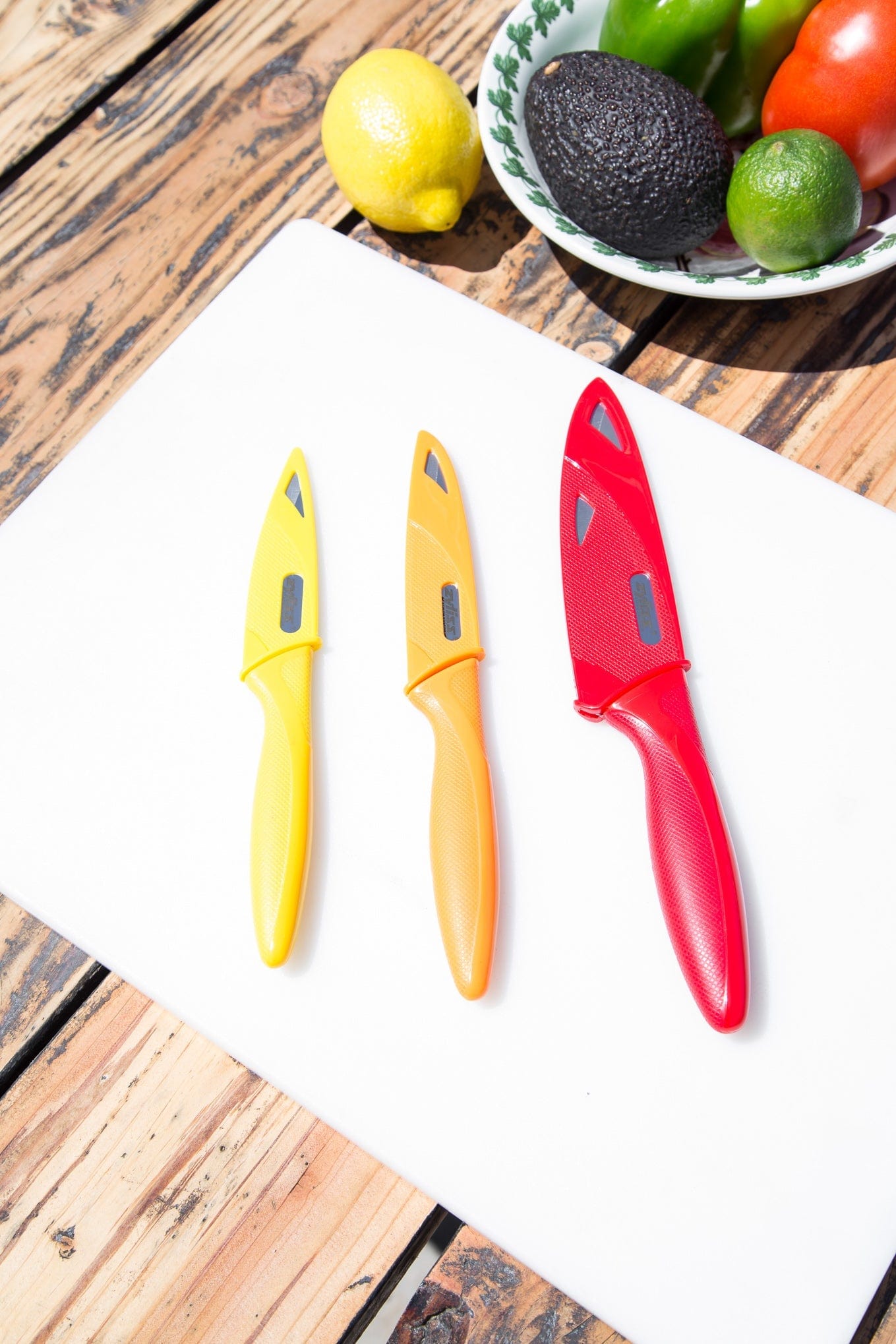 3 Piece Paring Knife Set with Sheath Covers