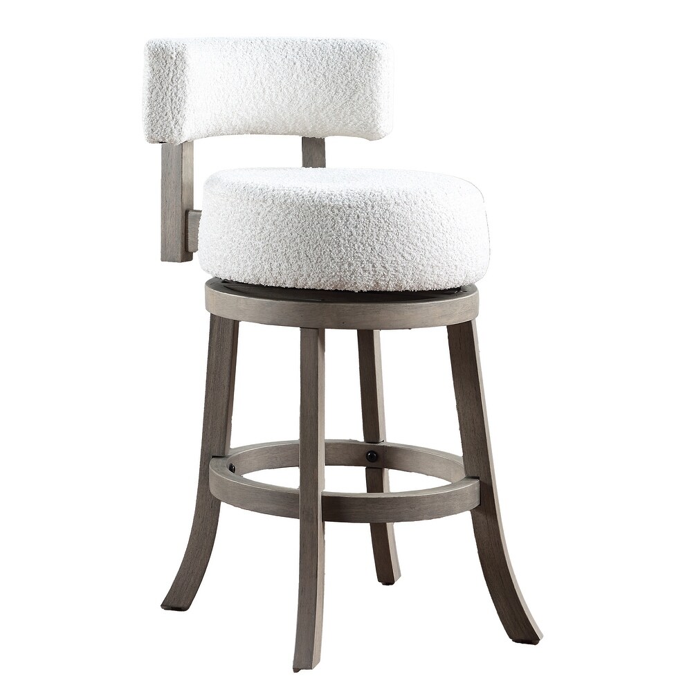 Mossoro Boucle Swivel Counter Chair   N/A