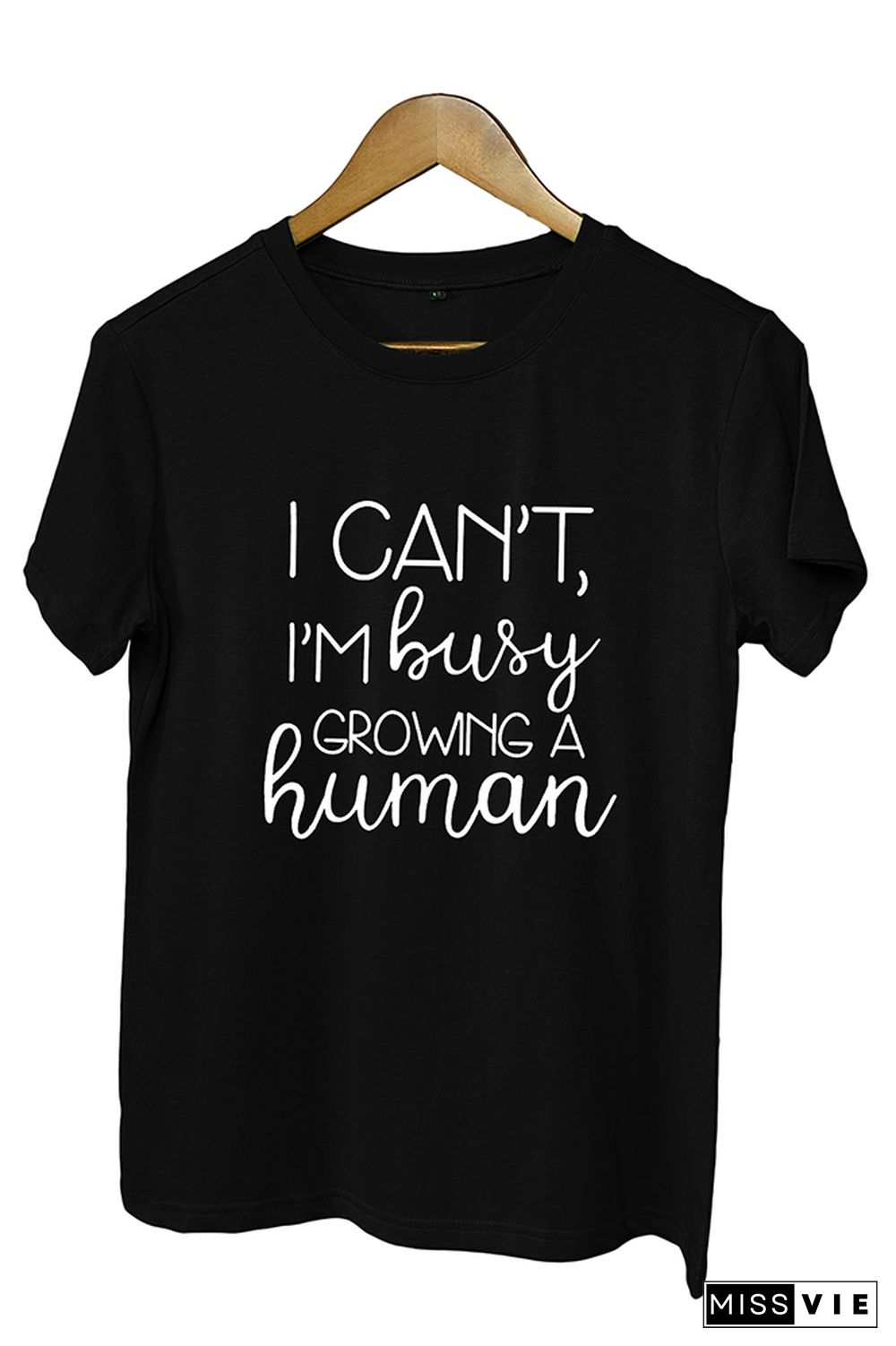 I Can't Busy Growing A Human Graphic Tee Wholesale