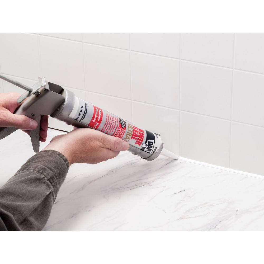 DAP Kwik Seal Ultra 10.1 oz. Biscuit Advanced Siliconized Kitchen and Bath Caulk 18899