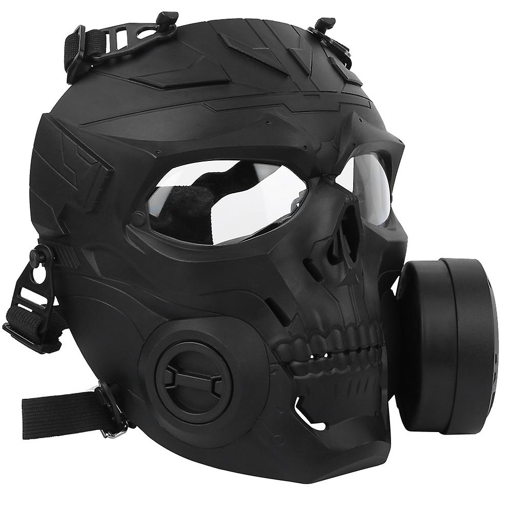 Mechanical Skull Fan Face Shield Cosplay Prop Outdoor Sports Wicking Face Guards