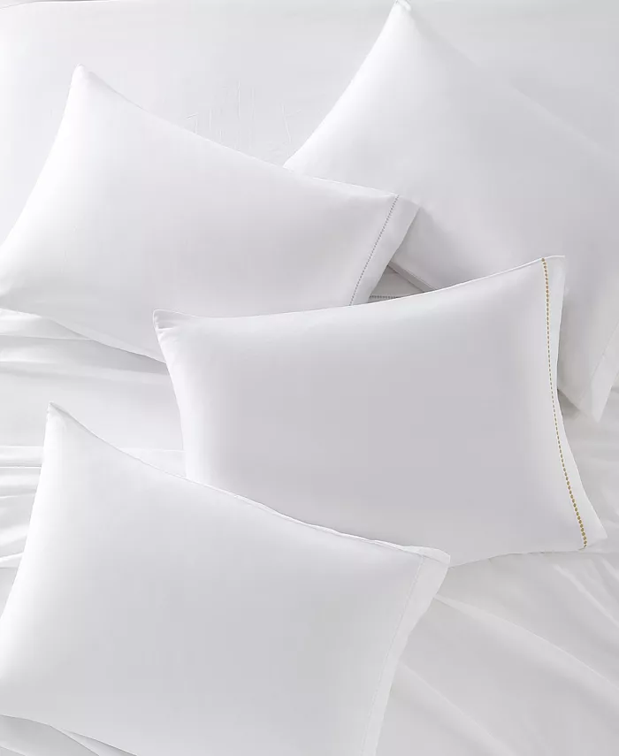 Vera Wang Simple Dot 300-Thread Count Cotton Sateen 4 Piece Sheet Set， Queen