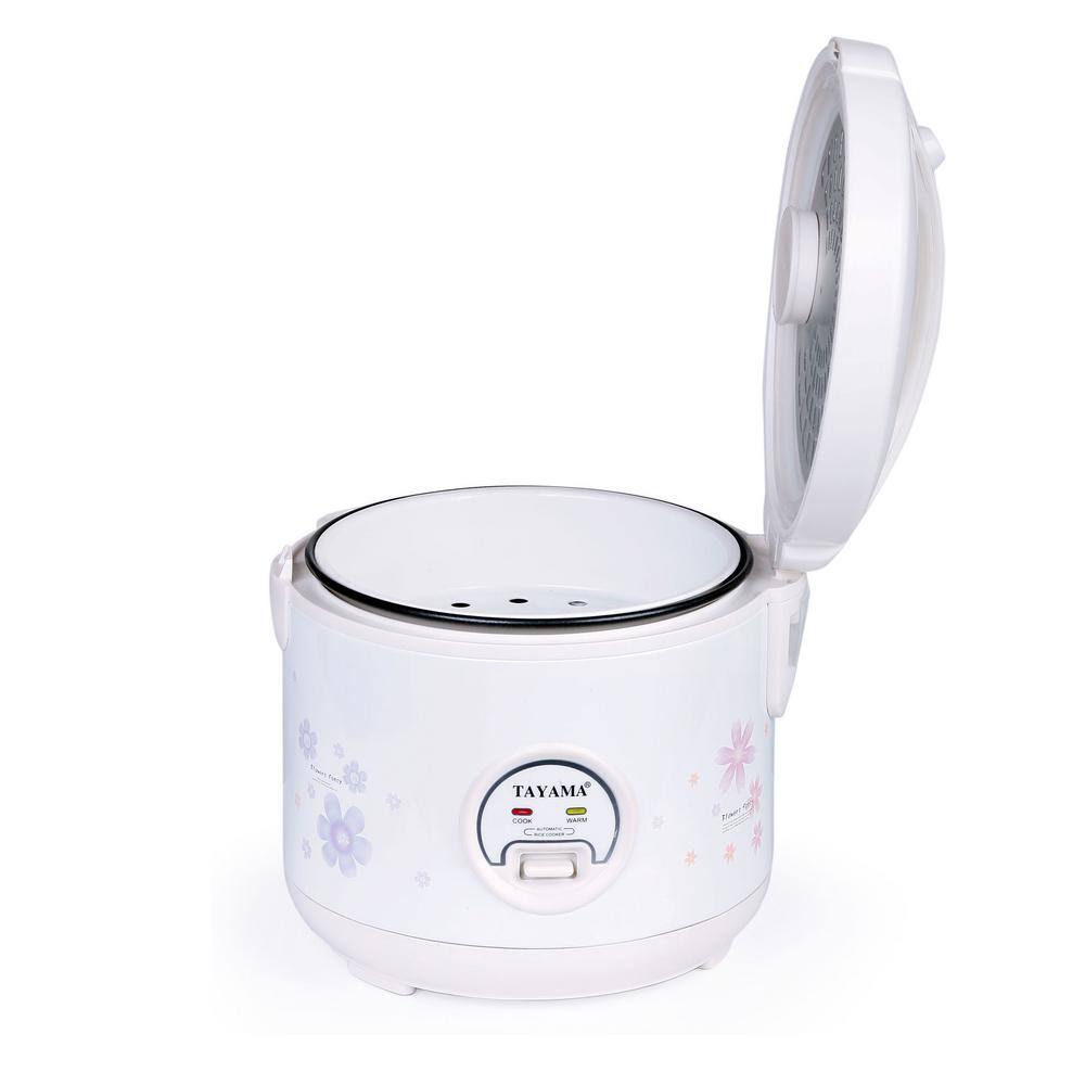 Tayama 20-Cup White Rice Cooker with Steamer and Non-Stick Inner Pot TRC-10RS