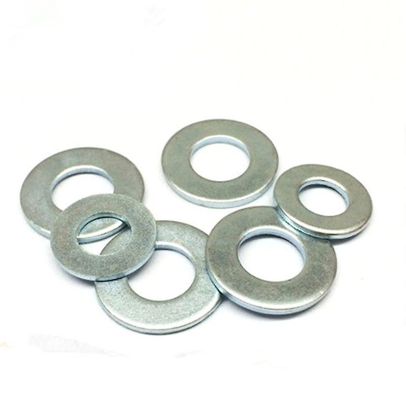 Limited Special Offer Metal Flat Gasket Standard Ring Hts Silicone Gasket 40pcs Gb97 Galvanized Flat Pad Washer M6*12*1.6