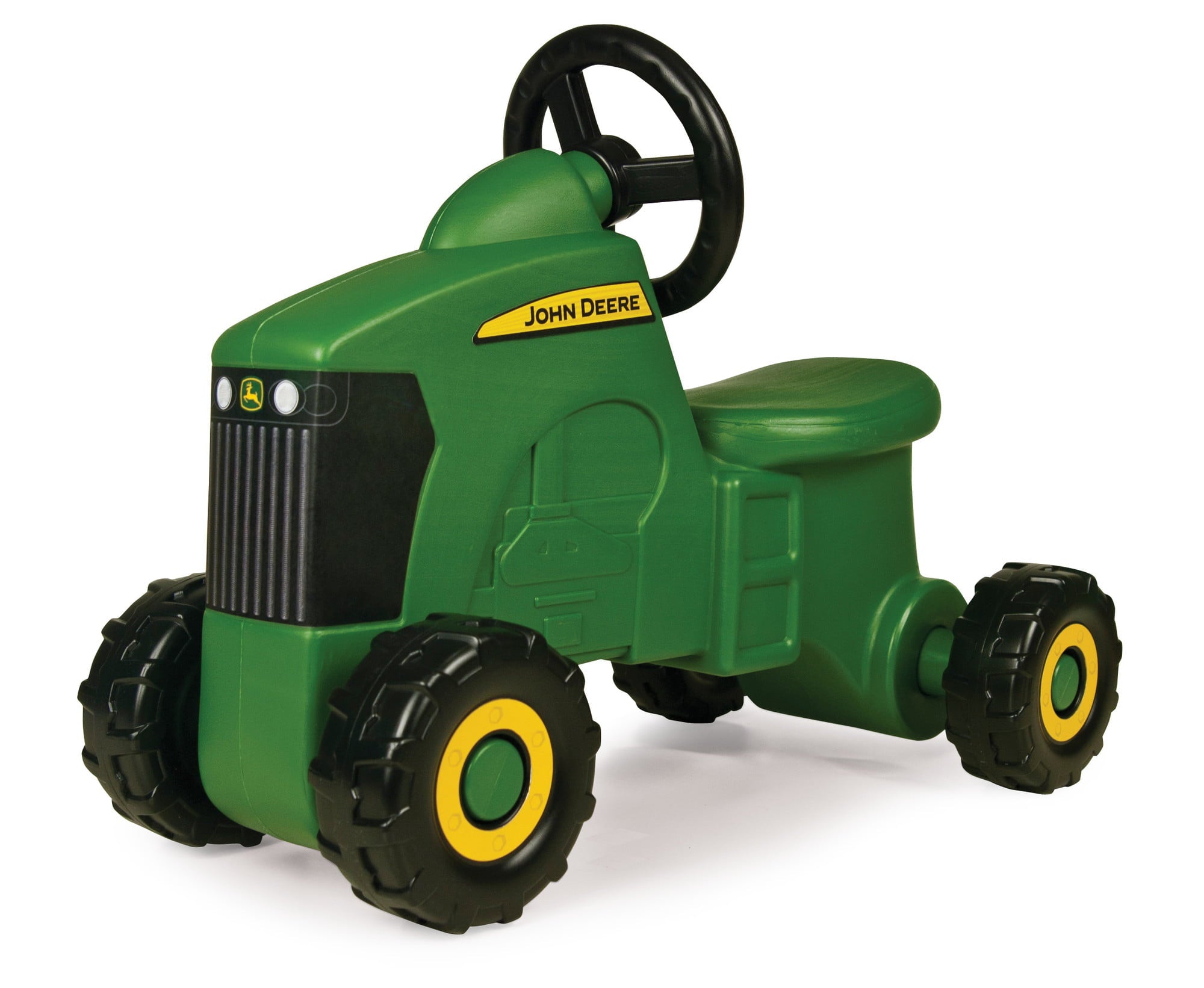 John Deere Foot to Floor Ride On Tractor Toy， Toddler Tractor Ride On Vehicle， Green