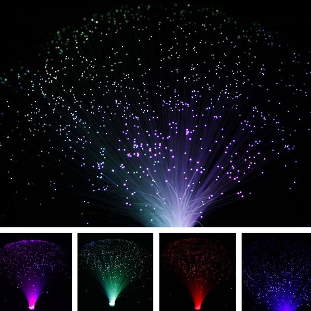 Multicolor Led Fiber Optic Lamp Light Holiday Wedding Centerpiece Optic Fiber Led Lighting Three 5mm Led Decor Lamp