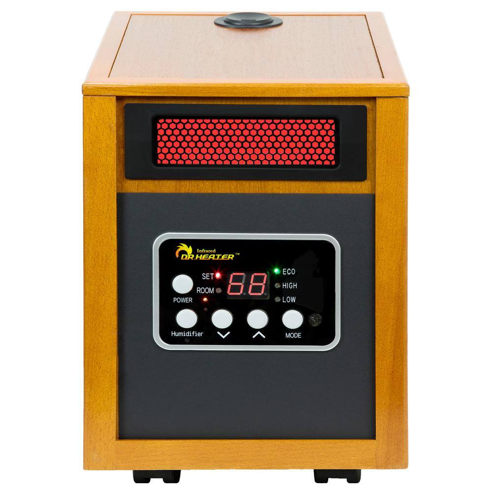 Dr Infrared Heater 1500-Watt Infrared Portable Space Heater with Humidifier and Dual Heating System DR-968H