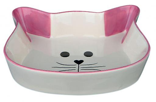 Trixie Ceramic  Cat Face  Feeder (Dogs ， Bowls， Feeders and Water Dispensers)