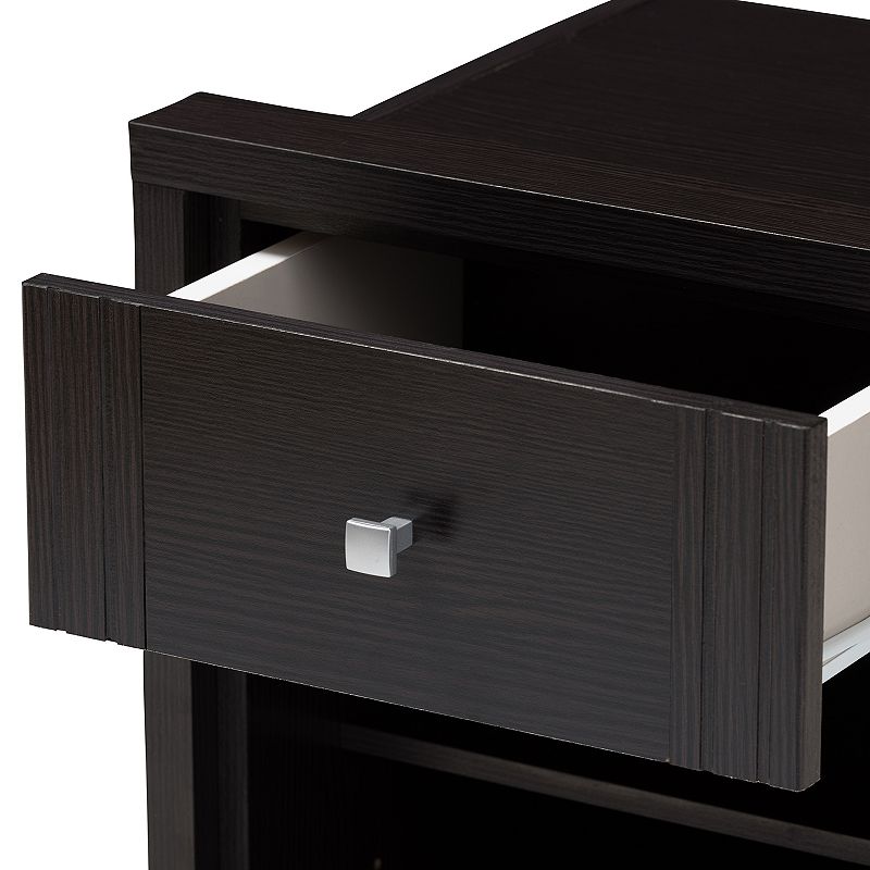 Baxton Studio Danette Espresso Nightstand