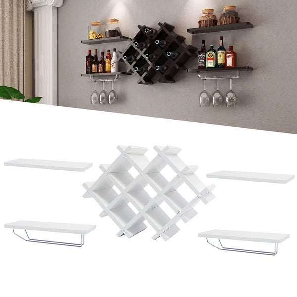 Wine Holder Rack Wall Mounted Wine Bottle Display Rack