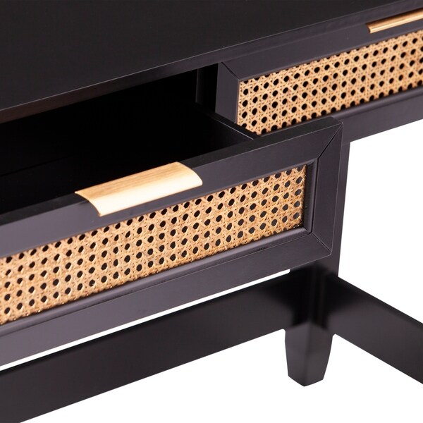 SEI Furniture Chekshire Black Storage Console