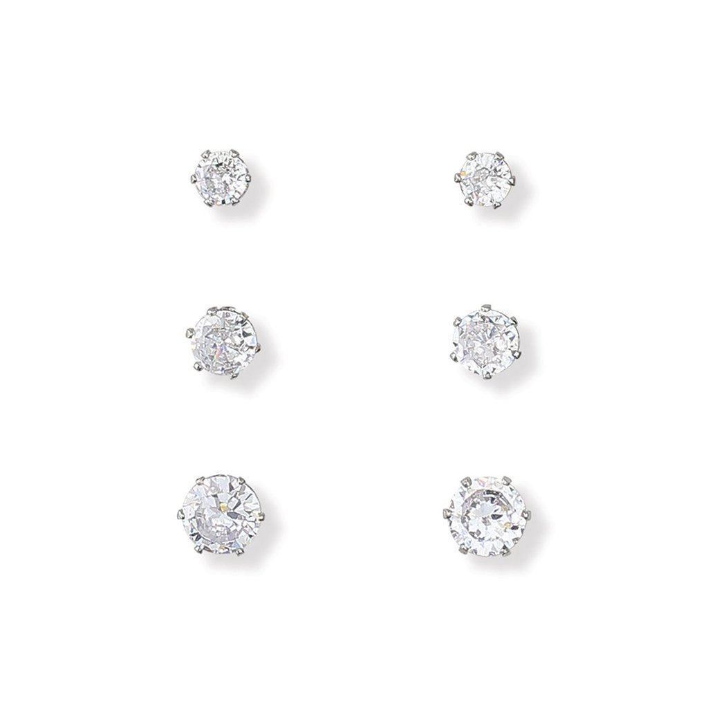 Periwinkle by Barlow  Sparkling Graduated CZs Earrings