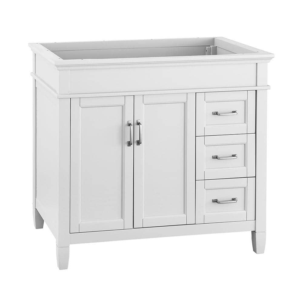 Home Decorators Collection Ashburn 36 in W x 2175 in D Vanity Cabinet in White