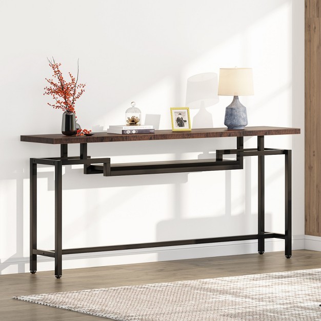 Tribesigns 70 9 Inches 2 Tiers Narrow Long Sofa Table