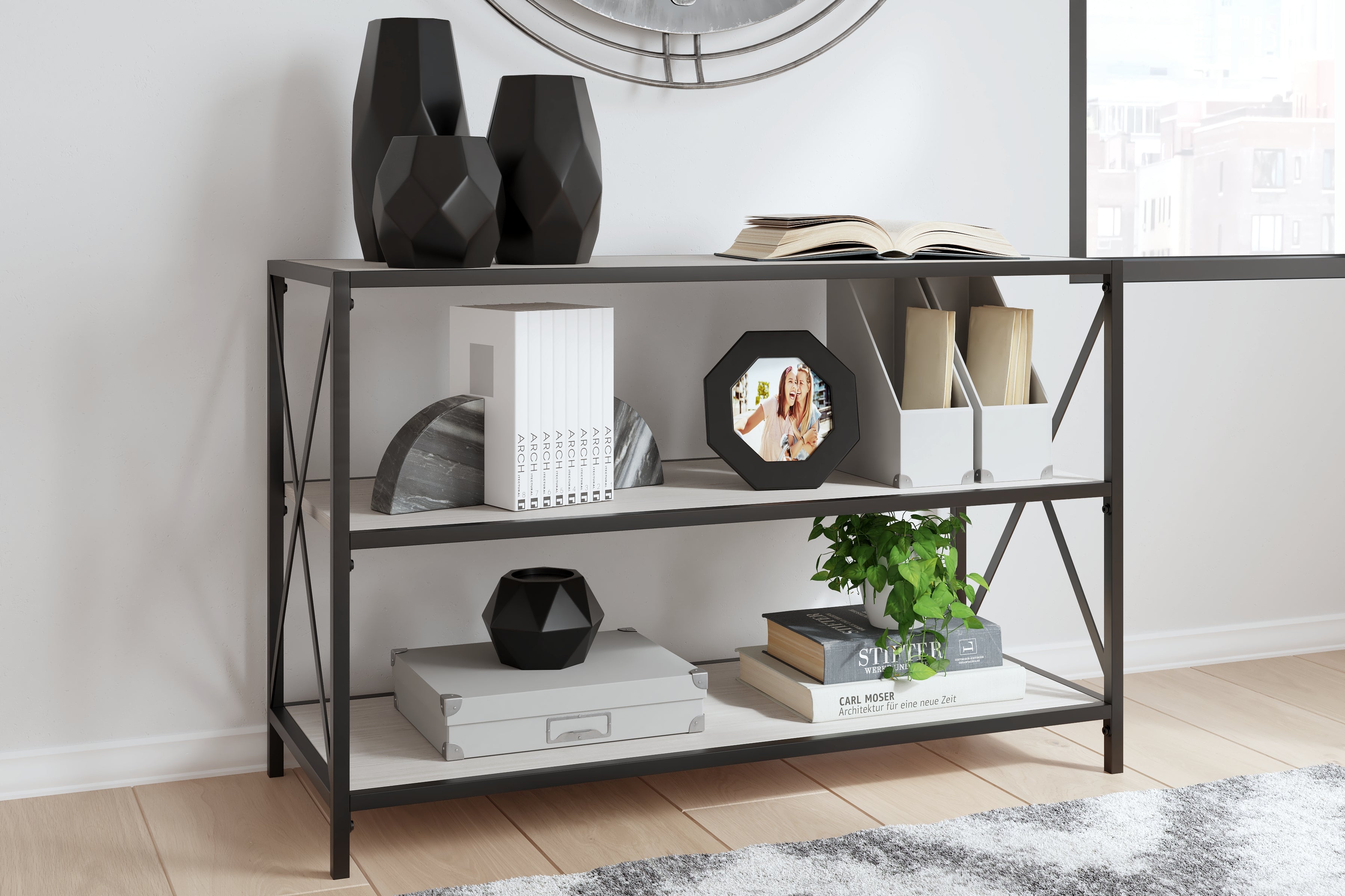 (Online Special Price) Bayflynn White Bookcase