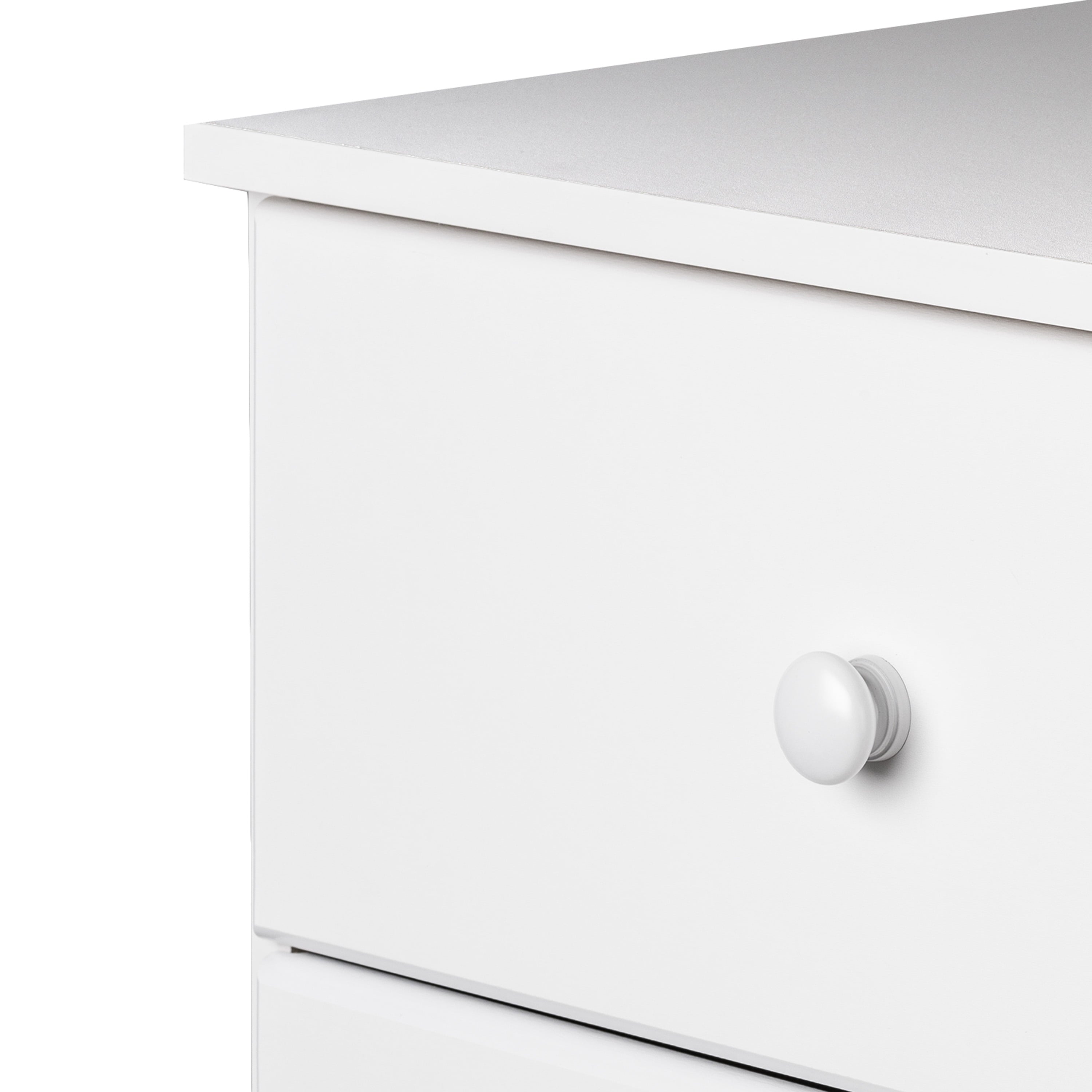 Prepac Astrid 6 Drawer Wooden Dresser Chest, 16" x 20" x 52", White